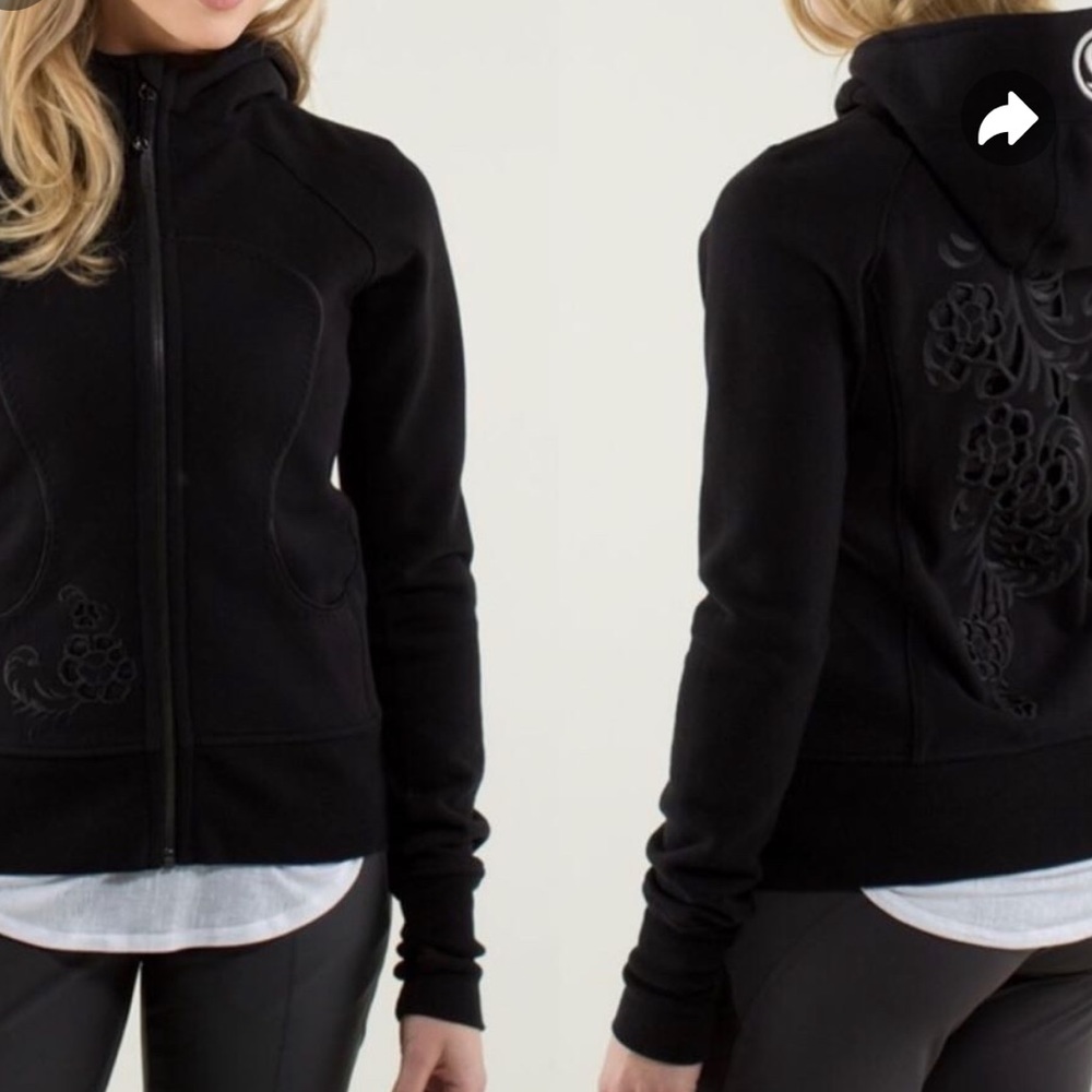 Lululemon Scuba Limited Edition Hiver (Baroque) 2013 Black Size 10 - Picture 6 of 10